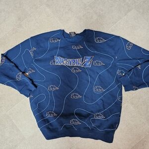 Dragon BallZ Clouds Allover Print Crewneck Sweatshirt BoxLunch Exclusive Rare 2X